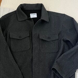 Old Navy Men's Charcoal Shirt Jacket
